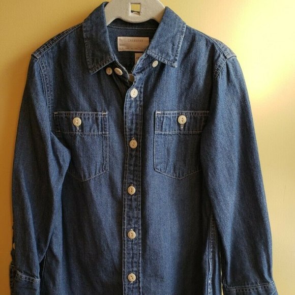 JCrew Crewcuts Long Sleeve Dress Shirts Boy - 4 5 - Picture 2 of 4